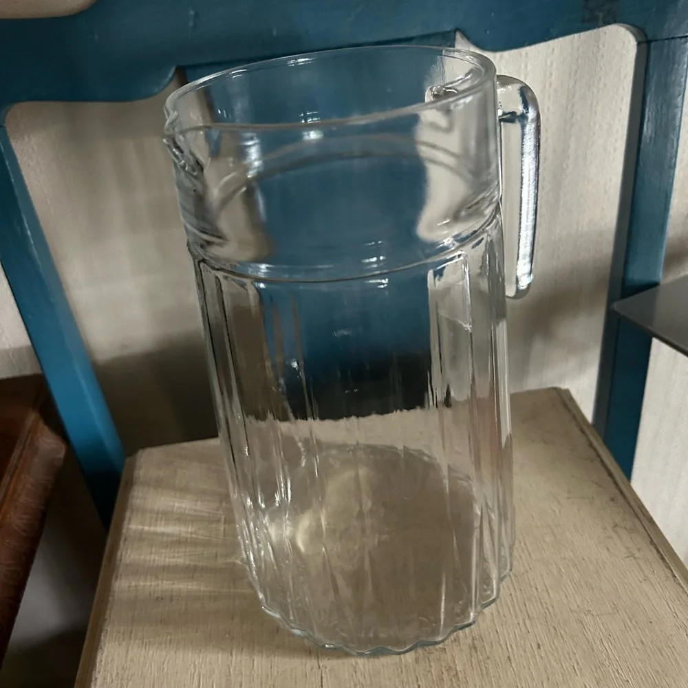 Vintage Glass Pitcher